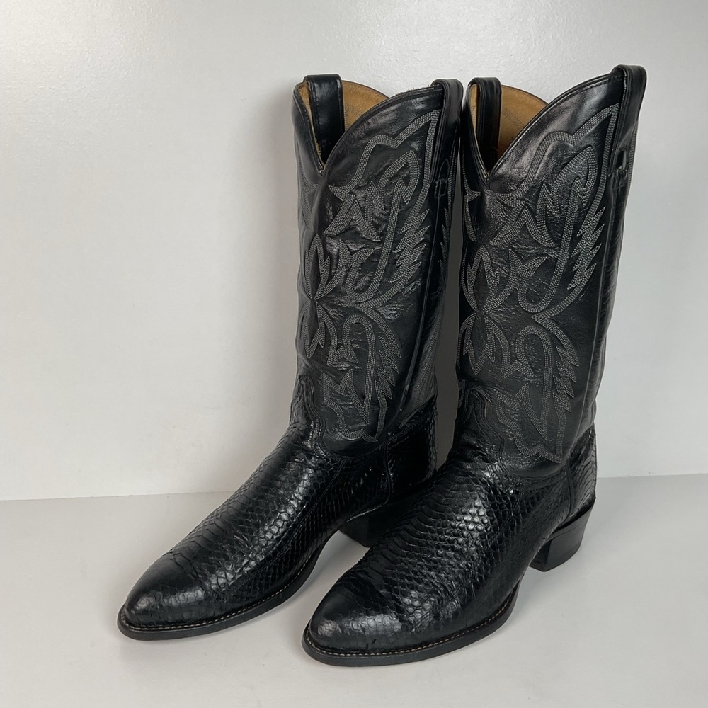 Vintage Texas Imperial Cowboy Boots | Python Snakeskin | USA Made | Men’s 9.5 D